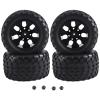 12mm Hex RC Wheels and Tires 1/10 Scale RC Truck Tires Wheels for Trax-xas for Rustler for Stampede for Hoss 2Wd 4X4 Vxl Tires view 3