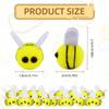 20 PCS Wool Felt Bee for Crafts - Mini Bumblebees Plush Decor, Cute Bees Yellow Wool FeltBees, WoolS Felt BumbleBees Plush for Baby Showers, Party Favors, Nursery Decor, Crafting & DIY Clothing view 2