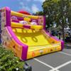 Wellcomer 13x10x10 Ft Inflatable Basketball Hoop Shot with Blower, 5 Hoops, 4 Balls, Portable Inflatable Basketball Game Ideal for Organized Events, Carnivals, Birthday Parties, Festivals view 3