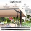 2 Pcs 85cm/33.5inch Bronze Garden Swing Replacement Bars for Safely Connecting The Swing Seat to The Frame, Metal Elliptical/Rectangular Bars view 3