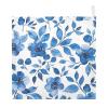 YETTASBIN Blue Flower Muslin Baby Hand Washcloths, Soft Cotton Bath Face Towel, 4 Layers Extra Absorbent Feeding Burp Cloth for Newborn Infant, 3 Pack view 2