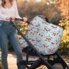 Muishi Vintage Cherry and Leaves Baby Car Seat Covers Carseat Canopy Soft Infant Stroller Cover Nursing Breastfeeding Covers for Girls Boys Newborn view 3