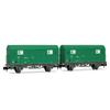 Arnold HN6703 RENFE, 2 unit set JPD wagon, TEM green livery, ep. V Freight Wagon Packs view 1