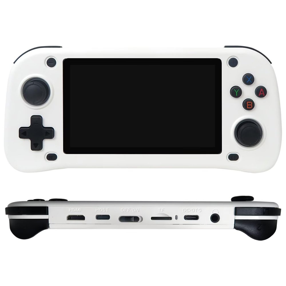 G28 Retro Handheld Game Console, Built-in 64G TF Card, Built-in 15000 Games Classic Game Console, 4.3 Inch HD, 2100mah B-attery, for Birthday Gifts -White