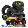 1.9 Beadlock Wheels and Tires OD 88mm / 3.46" for for 1/12 RC Crawler Car MN-82 Truck 4x4 LC79 MN99-S2 MN-128 MJX H12Y+ 1/12 Crawler Upgrades, 4-PCS (Green) view 3