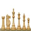 1966 Chess Olympiad Reproduced Staunton Chess Pieces 4.0" King Weighted Set in Ebonized & Boxwood Handmade Tournament Style view 4
