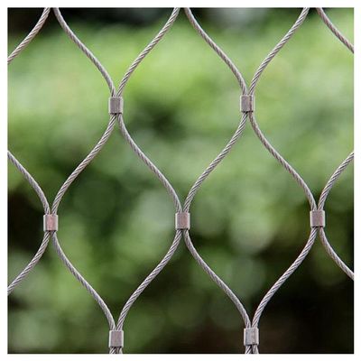 304 Stainless Steel Wire Rope Netting, Flexible Cable Balustrade Rope Mesh, Balcony Stair Fall Protection Fence, Animal Barrier, DIY Decorative Fence Netting Easy to Cut(Silver-1.5mm,1x15m)