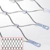 304 Stainless Steel Wire Rope Netting, Flexible Cable Balustrade Rope Mesh, Balcony Stair Fall Protection Fence, Animal Barrier, DIY Decorative Fence Netting Easy to Cut(Silver-1.5mm,1x15m) view 4