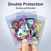 100ct Semi Rigid Card Holders & 100ct Soft Sleeves for PSA, SGC, BGS, CSG Graded Cards Submissions, Ultra Clear Semi Rigid Baseball Cards Grading Sleeves Protectors view 3