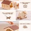ROBOTIME Pull Dog Toy for Toddlers, Puppy Pet Care Pretend Play Set with Stuffed Animal, Dog House & Accessories, Walking Pull Along Toy, Educational Plush Gift for Boys and Girls view 4