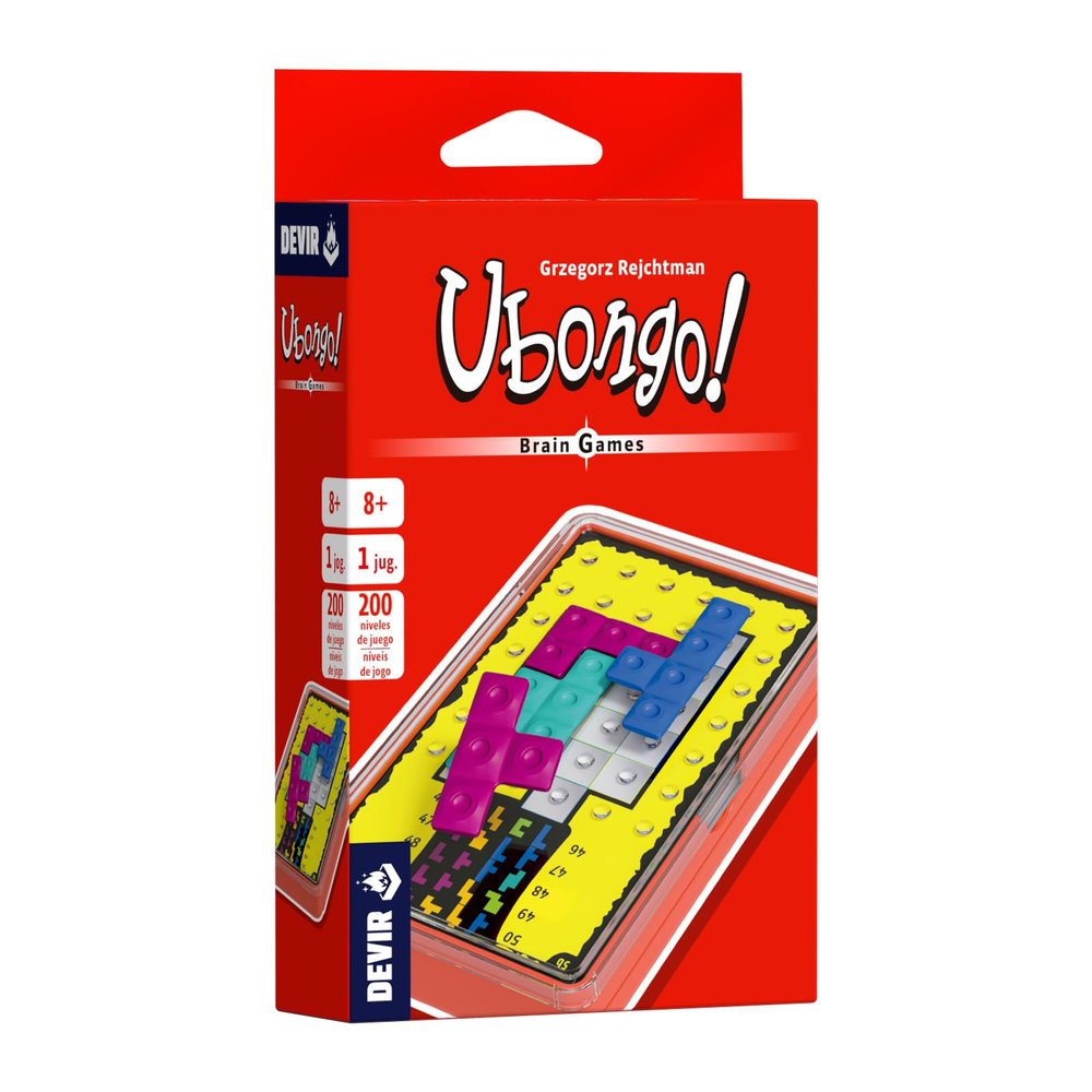 Devir Ubongo Brain Games, ingenious game, solitaire and travel game, for all publications from 8 years (BGUBOBPS)