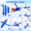 CACASO 4 Pack Foam Airplane Toys,13.5" Hand Throwing Foam Airplanes,Flying Toy for Kids Toddler,Styrofoam Glider Airplanes for Outdoor Sport Games,Birthday Gifts,Party Favors view 4