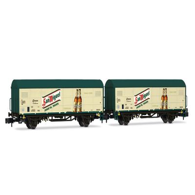 ARNOLD HN6704 RENFE, 2-Unit Set JPD Wagons, San Miguel, p. V Freight Wagon Packs