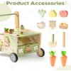 ROBOTIME Wooden Baby Walker Push Toy for Toddlers, Baby Push Walker with Wheels, Farm-Themed Activity Center for Girls & Boys, Adjustable Speed Walker for Baby Learning to Walk view 4