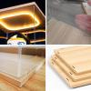 Xyrona Display Case Tall Acrylic Boxes with Led Light, 6" 8" 10" 12" 14" 16" 20" 24" Display Case for Collectibles, Plastic Cube Storage Bins with Door(L15xW20xH25cm/6x8x10) view 2