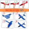CACASO 6 Pack Foam Airplanes Toys,17.5" Large Glider Airplanes for Kids Toddler,Airplane Toys with 2 Flight Mode,Flying Styrofoam Plane for Outdoor Sport,Birthday Party Favors view 4