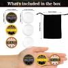 Lunorvexia Big Blind Small Blind Poker Chips Set with Poker Dealer Button - Metal Poker Chips for Texas Holdem Poker Night | Professional Dealer Button & Poker Accessories for Men view 2