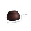 BESPORTBLE Wooden Go Chess Pieces Storage Pot for Adults 10-inch Size Sturdy Jujube Wood Lid for Home or Travel Chess Games view 2