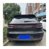 3PCS Compatible For Porsche Macan Mid 2019-2023 Rear Spoiler Trunk Wing Lip ABS Glossy Black Carbon FIber(18 To Up Carbon Look) view 3