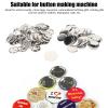 100 Pieces Blank Button Badge for Button Making Machine, Round Badge Parts Metal Shells Back Cover Clear Film Craft DIY Making Supplies (56MM) view 3