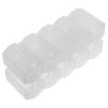 Abaodam 2Pcs Capacity Transparent Poker Chip Holder with Cover Multi Function Plastic Chip Box for and Protection of Poker Chips for Game and Tournaments view 1