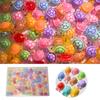 100PCS Luminous Mini Turtles - Tiny Resin Turtle Craft Glow-in-the-Dark Mini Figurines, Perfect for Fairy Garden Moss Landscape Party Decoration Hidden Game DIY Projects Small Plastic Turtles view 1