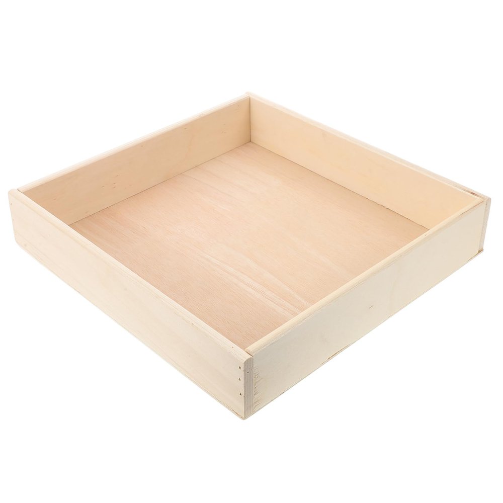 BESPORTBLE 1piece Portable Sand Tray for Boys and Girls Safe Wooden Sandbox Toy Storage Box Engaging Entertainment Accessory for Outdoor and Indoor Play
