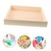 BESPORTBLE Sand Tray Wooden Sandbox for Indoor Outdoor Activities Wooden Construction Compact Design for Playtime view 4