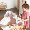 SPEEDY MONKEY My First Doll Set for Kids | Pretend Play FSC Wooden Toddler Toy | Rabbit Baby Doll Playset with Feeding Accessories, Bib & Diaper Pad | Role Play Gift Set for Girls & Boys Ages 3+ view 2