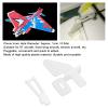 4 Hole Control Horns for RC Airplane 4 Hole Rudder Angle Kit for RC Aircraft 20 Sets Control Horns Clevis Kit with 1mm Clevis Pins Screws for Foam Fixed Wing Electric Aircraft view 2