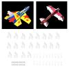 4 Hole Control Horns for RC Airplane 4 Hole Rudder Angle Kit for RC Aircraft 20 Sets Control Horns Clevis Kit with 1mm Clevis Pins Screws for Foam Fixed Wing Electric Aircraft view 4