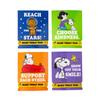 7 1/4" circ. Peanuts Motivational Bracelets with Card - 24 Pc. view 1