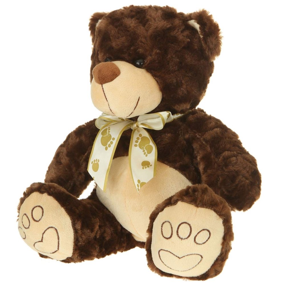 13 in. Plush Bear - Dark Brown