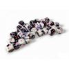 Black and White Gemini Dice with Pink Colored Pips D6 12mm (1/2in) Pack of 36 Chessex view 1