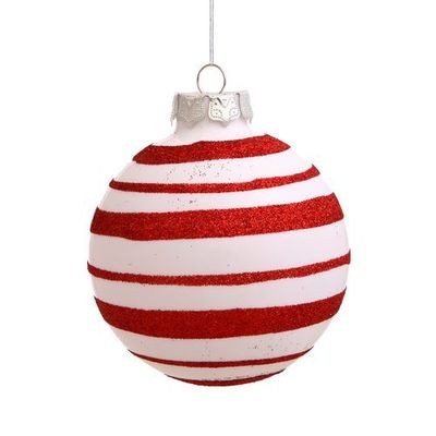 80MM Candy Cane Balls 4-Box