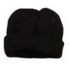1/12 Scale Action Figure Hat Knit Hat Stylish Realistic Accessory Female Male Dolls Costume Soft Slouchy Beanie Cap Mini, Black view 1