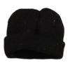 1/12 Scale Action Figure Hat Knit Hat Stylish Realistic Accessory Female Male Dolls Costume Soft Slouchy Beanie Cap Mini, Black view 2