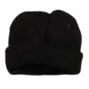1/12 Scale Action Figure Hat Knit Hat Stylish Realistic Accessory Female Male Dolls Costume Soft Slouchy Beanie Cap Mini, Black view 4