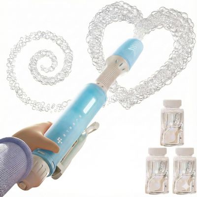 SoapScribe Magic Bubble Pen Writer Creative Bubble Toy for Kids, Boys & Girls | Fun Bubble Gun Style Wand Art Writes on Water, Windows, Sidewalks | Indoor Outdoor Drawing Activity (Blue)