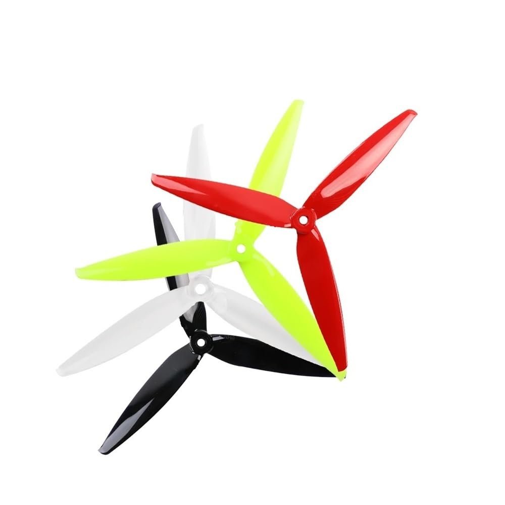 10Pairs(10CW+10CCW) Fit for Gemfan Flash 7040 7X4X3 3-Blade PC Propeller for RC FPV Freestyle 7inch Long Range LR7 Drones DIY Parts(10Pairs Yellow)