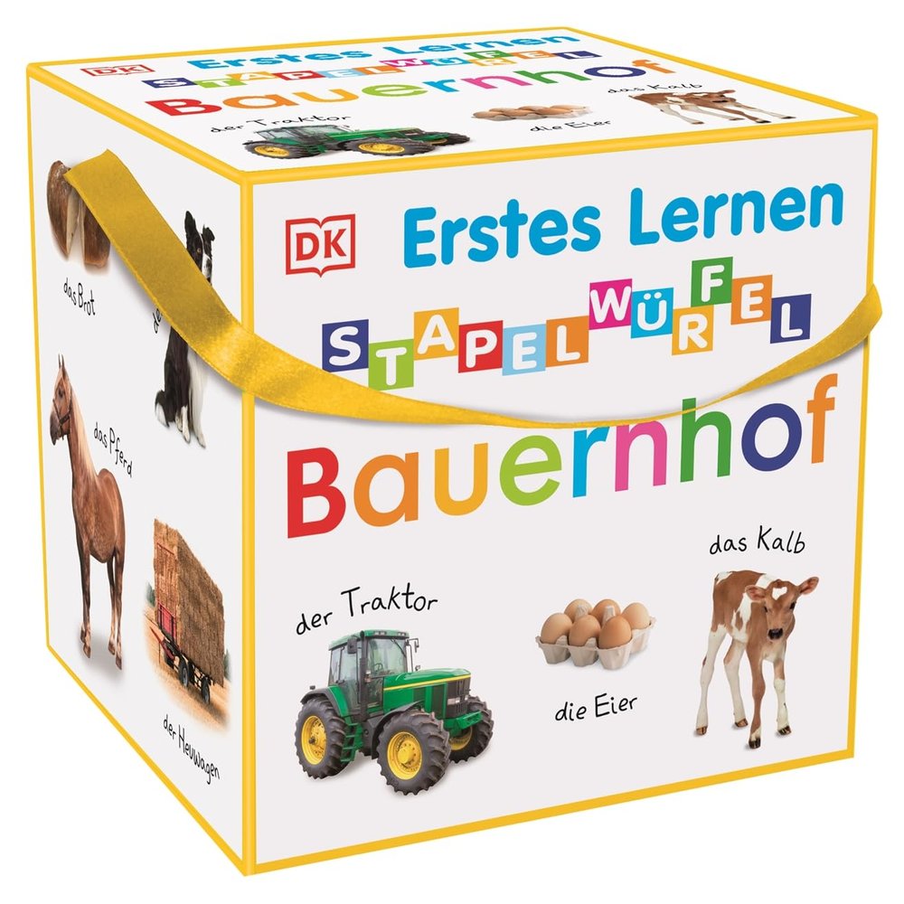 Erstes Lernen Stapelwrfel. Bauernhof: 10 stabile Stapelwrfel aus Karton zum Spielen, Entdecken und Benennen. Fr Kinder ab 1 Jahr