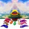 12pcs Baby Axolotl with Egg, 3D Printed Articulated Colorful Fidget Baby Axolotl, Tiny Animal Figures BA001-SET-RBW1 view 1