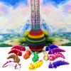12pcs Baby Axolotl with Egg, 3D Printed Articulated Colorful Fidget Baby Axolotl, Tiny Animal Figures BA001-SET-RBW1 view 2