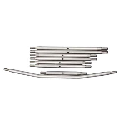 RC Car Accessories for Axial RBX10 for Ryft AXI03005 1/10 Metal Suspension Link Rod Linkage Steering Pull Rod RC Crawler Car Upgrade Parts(8pcs)