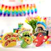 12 Pcs 12 Pcs Mini Piata Set Fiesta Mexican Party Table Decoration Cinco De Mayo Decoration Taco Cactus Chili Maracas Alpaca Skull Hat Piata for Mexican Party Birthday Stuffer view 2