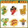 12 Pcs 12 Pcs Mini Piata Set Fiesta Mexican Party Table Decoration Cinco De Mayo Decoration Taco Cactus Chili Maracas Alpaca Skull Hat Piata for Mexican Party Birthday Stuffer view 3