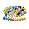 100pcs Mini Resin Duck,15 mm Dollhouse Dcor for Aquarium Decor Micro Fairy Garden Landscape Hide,Seek Party Toys,Easter Basket Stuffer, Gift for All Ages (Nonluminous-Multicolour) view 1