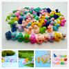 100pcs Mini Resin Duck,15 mm Dollhouse Dcor for Aquarium Decor Micro Fairy Garden Landscape Hide,Seek Party Toys,Easter Basket Stuffer, Gift for All Ages (Nonluminous-Multicolour) view 3