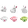 6PCS Cute Porcelain Cup /Rabbit Resin Figurines  Creative DIY Miniature Animal Ornaments for Micro Landscape, Fish Tank Aquarium Decor, Fairy Garden, Moss Decoration, Desktop Display, Car Accessories view 1