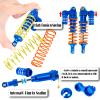 BRCatWPark RC Aluminium Upgrades Part for 1/10 Slash Rustler Stampede 4X4 VXL BL-2s Hoss 4WD VXL,Arm,Shock,Drive Shaft,Caster Block,Steering Blocks,Stub Axle Carriers,Steering,Links,Tower,Navy Blue view 4